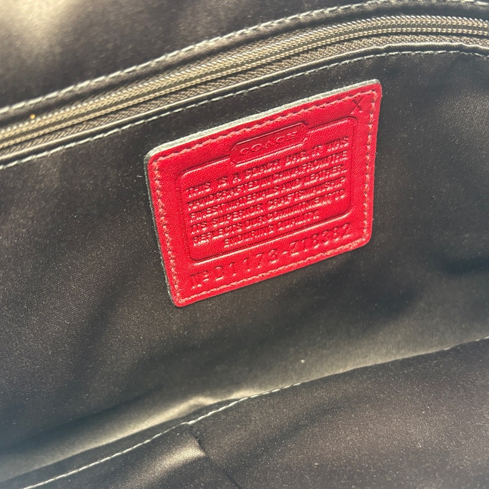 Coach Cherry Red Leather Shoulder Bag - Picture 7 of 7
